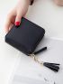 Tassel Decor Small Wallet
