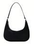 New Trend Dumpling Bag Nylon Crossbody Bag For Women Lightweight Small Crossbody Armpit Bag Solid