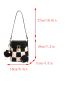 Mini Bucket Bag Flap With Pompom Bag Charm PU Fashionable
