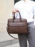 Large Classic Briefcase PU Vintage