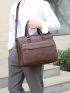 Large Classic Briefcase PU Vintage