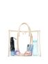 Large Clear Beach Bag Contrast Binding PVC