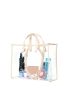 Large Clear Beach Bag Contrast Binding PVC