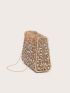 Mini Box Bag Rhinestone Decor Glamorous