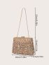 Mini Box Bag Rhinestone Decor Glamorous