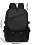 Minimalist Casual Daypack Black Medium For School