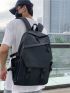 Minimalist Casual Daypack Black Medium For School