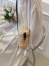 Mini Straw Bag Turn Lock Vacation