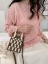 Mini Crochet Bag Geometric Pattern