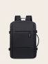Medium Functional Backpack Minimalist Solid Color
