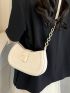 Stitch Detail Hobo Bag PU Chain
