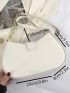 Stitch Detail Hobo Bag PU Chain