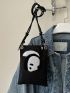 Mini Square Bag Panda Graphic Two Tone