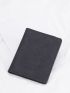 Plane & Letter Detail Passport Case PU