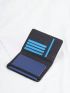 Plane & Letter Detail Passport Case PU