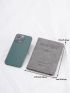 Plane & Letter Embroidered Passport Case PU