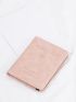Plane & Letter Embroidered Passport Case PU