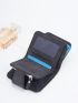 Letter Graphic Small Wallet Black