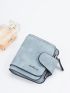 Letter Graphic Small Wallet Blue