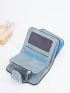 Letter Graphic Small Wallet Blue