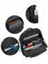 Letter Graphic Laptop Backpack Medium Black Waterproof