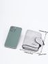Letter Graphic Small Wallet Gray