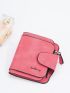Letter Graphic Small Wallet Pink