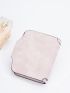 Letter Graphic Small Wallet Baby Pink