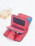 Letter Graphic Small Wallet Pink