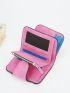 Letter Graphic Small Wallet Hot Pink