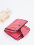 Letter Graphic Small Wallet Pink