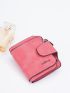 Letter Graphic Small Wallet Pink