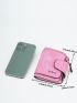 Letter Graphic Small Wallet Hot Pink