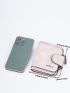 Letter Graphic Small Wallet Baby Pink