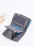 Letter Graphic Small Wallet Gray