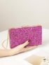 Rhinestone Decor Box Bag Mini For Party