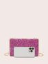 Rhinestone Decor Box Bag Mini For Party