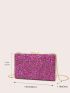 Rhinestone Decor Box Bag Mini For Party