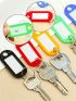 1pc Random Color Multicolor Plastic Baggage Luggage Name Token Hotel Number Key Tag ID Label