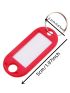 1pc Random Color Multicolor Plastic Baggage Luggage Name Token Hotel Number Key Tag ID Label