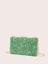 Rhinestone Decor Box Bag Mini For Party