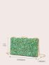 Rhinestone Decor Box Bag Mini For Party