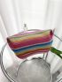 Colorblock Straw Bag Medium Vacation