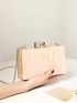 Marble Graphic Box Bag Mini Chain Strap