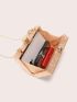 Marble Graphic Box Bag Mini Chain Strap