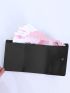 Minimalist Small Wallet Trifold Black