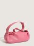 Minimalist Hobo Bag Large Capacity Pink