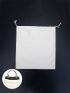 Minimalist Bag Cover Drawstring Design White