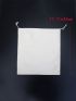 Minimalist Bag Cover Drawstring Design White