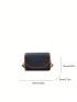 Contrast Binding Square Bag Mini Flap Denim